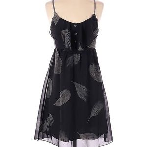 Y2K black A-line chiffon dress by Gentle Fawn
